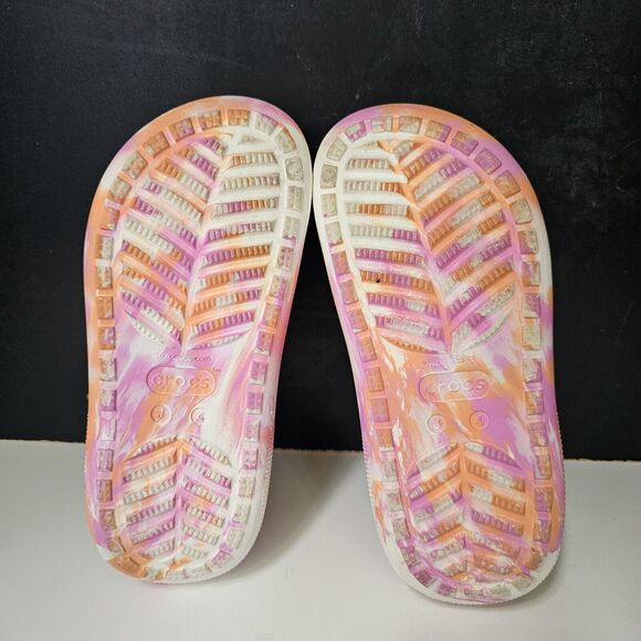 Crocs Classic Cutie Marbled Clog Platform 207837-83F Girls Size 4 Women's 6 - Picture 8 of 9